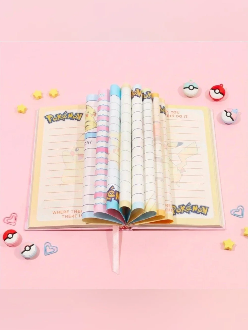 Pokemon Hardcover Notebook Pikachu, Piplup & Snorlax